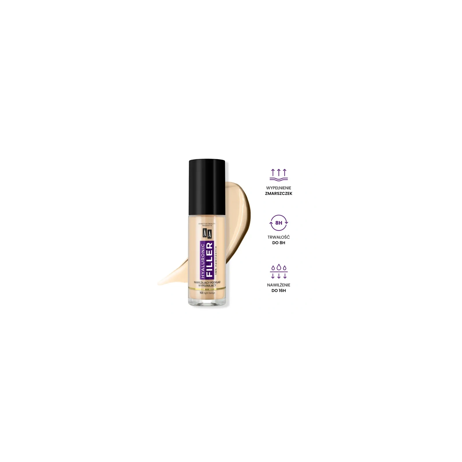 AA Make Up Filler podkład wypełniający zmarszczki 103 Light Beige 30ml