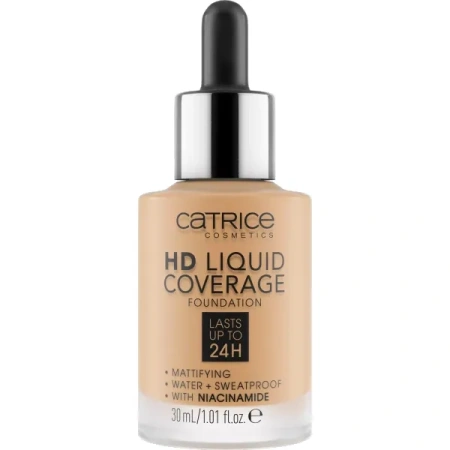 CATRICE HD Liquid Coverage matujący podkład do twarzy 035 Natural Beige 30ml
