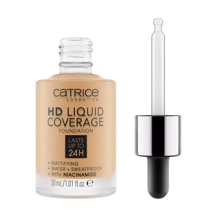 CATRICE HD Liquid Coverage matujący podkład do twarzy 035 Natural Beige 30ml