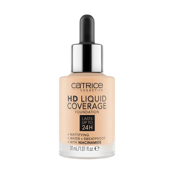 CATRICE HD Liquid Coverage matujący podkład do twarzy 005 Ivory Beige 30ml