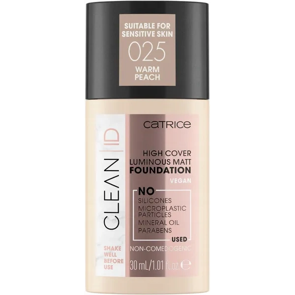 CATRICE Clean ID High Cover Luminous Matt podkład do twarzy 025