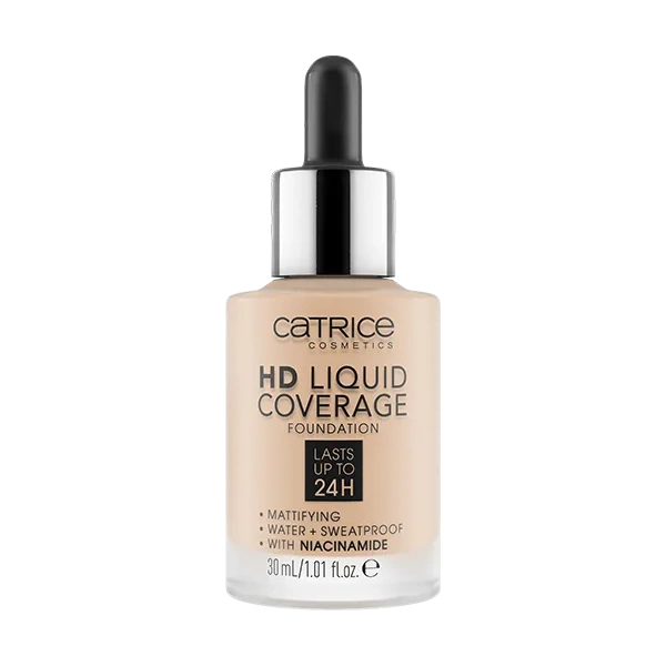 CATRICE HD Liquid Coverage matujący podkład do twarzy 010 Light Beige 30ml