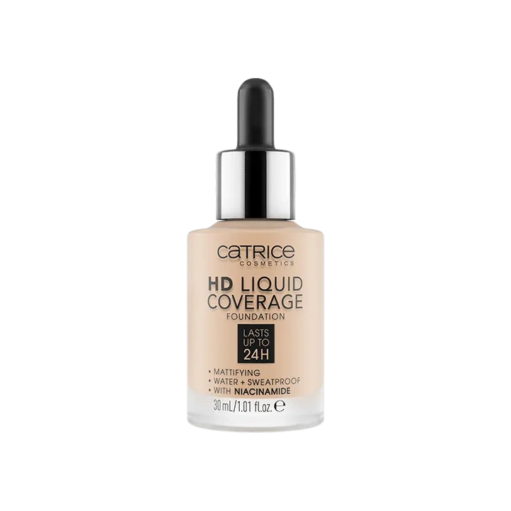 CATRICE HD Liquid Coverage matujący podkład do twarzy 010 Light Beige 30ml