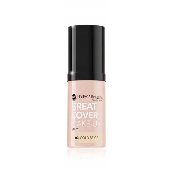 BELL Hypoallergenic Great Cover podkład 03 Cold Beige SPF 20 20g