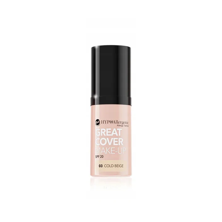 BELL Hypoallergenic Great Cover podkład 03 Cold Beige SPF 20 20g