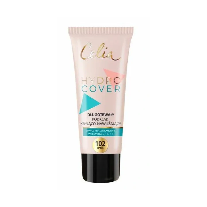 CELIA Hydro Cover podkład do twarzy kryjąco-nawilżający 102 Piasek 30ml