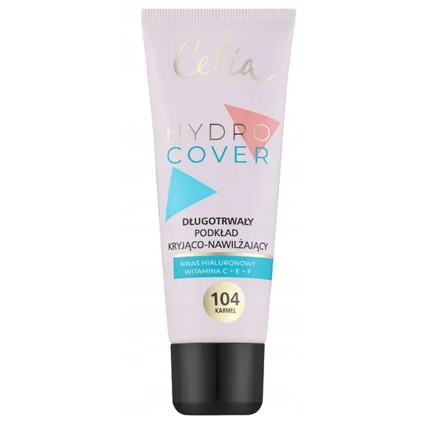 CELIA Hydro Cover podkład do twarzy kryjąco-nawilżający 104 Karmel 30ml
