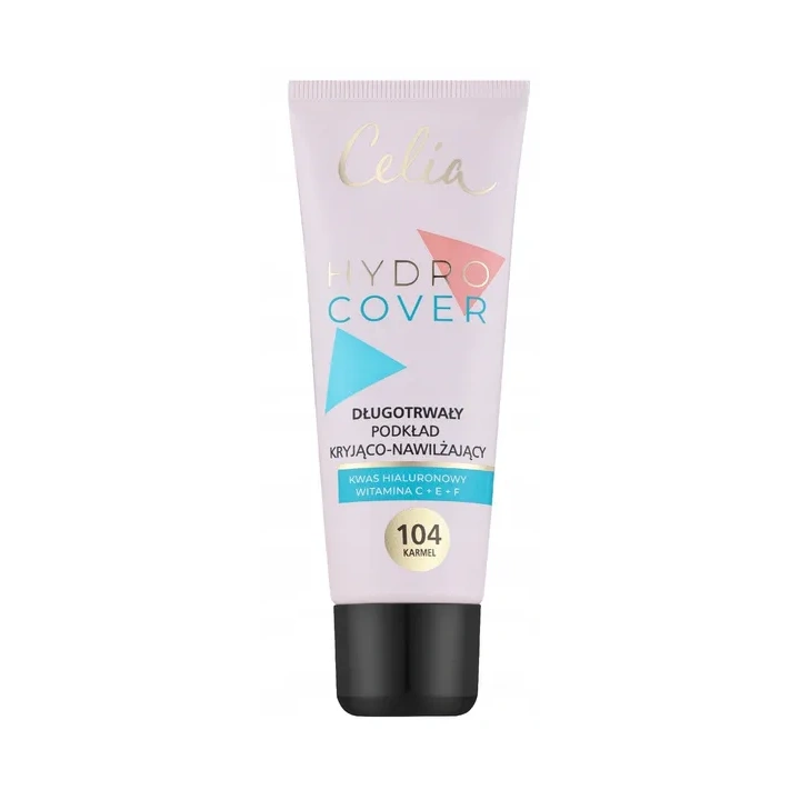 CELIA Hydro Cover podkład do twarzy kryjąco-nawilżający 104 Karmel 30ml