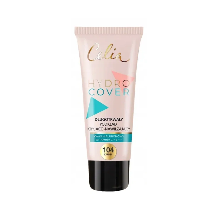 CELIA Hydro Cover podkład do twarzy kryjąco-nawilżający 104 Karmel 30ml