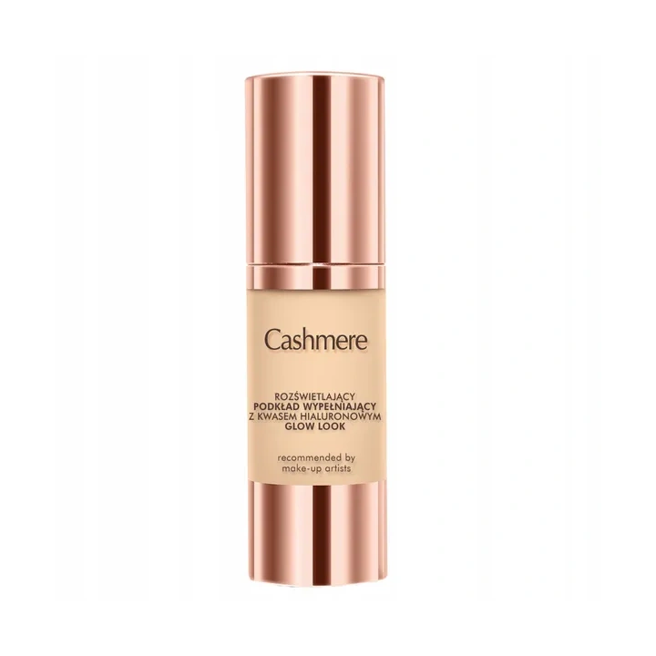 DAX Cashmere Glow Look podkład do twarzy wypełnianiący z kwasem hialuronowym Beige 30ml