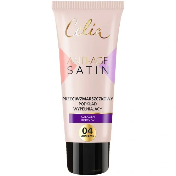 CELIA Satin Anti Age podkład do twarzy przeciwzmarszczkowy 04 Słoneczny 30ml 