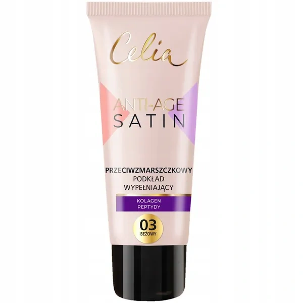CELIA Satin Anti Age podkład do twarzy przeciwzmarszczkowy 03 Beżowy 30ml 