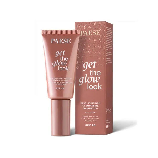PAESE Get The Glow Look podkład do twarzy rozświetlający SPF20 4W Medium Beige 30ml 