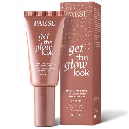 PAESE Get The Glow Look podkład do twarzy rozświetlający SPF20 3N Warm Beige 30ml 