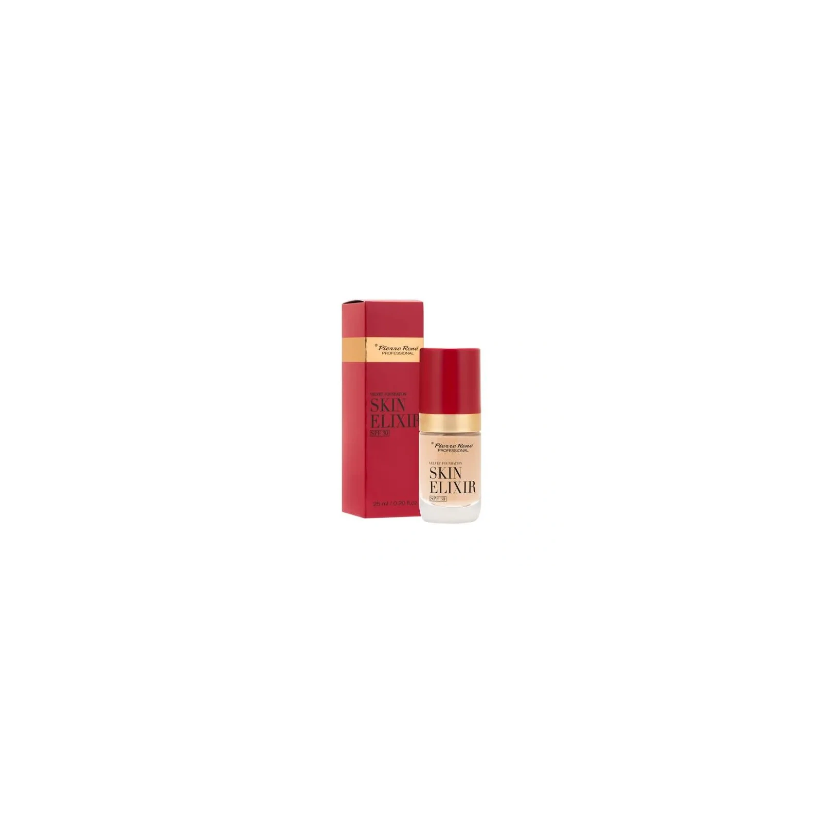 PIERRE RENE Skin Elixir Velvet podkład do twarzy SPF30 01 Ivory Nude 25ml 