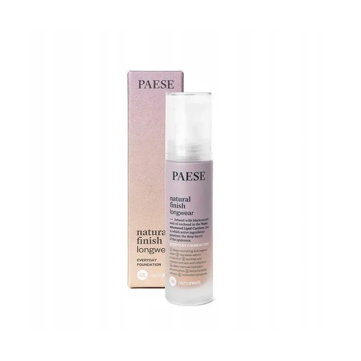PAESE Nanorevit Natural Finish Longwear podkład do twarzy 2.5 Sand Beige 30ml 