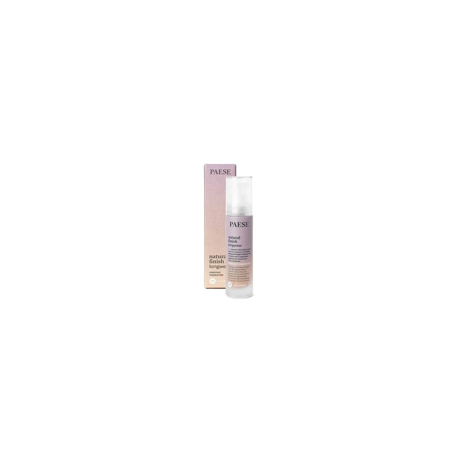 PAESE Nanorevit Natural Finish Longwear podkład do twarzy 1.5 Nude 30ml 