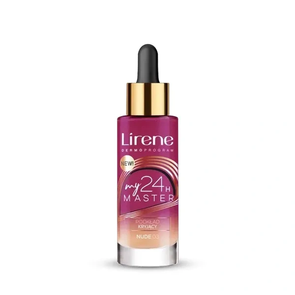 LIRENE My Master 24h kryjący podkład do twarzy 03 Nude 30ml 