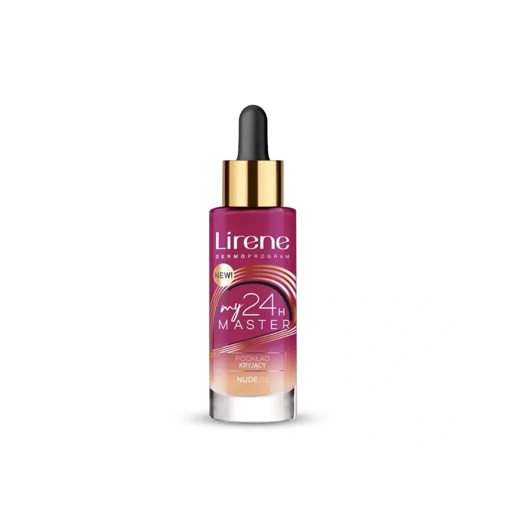 LIRENE My Master 24h kryjący podkład do twarzy 03 Nude 30ml 