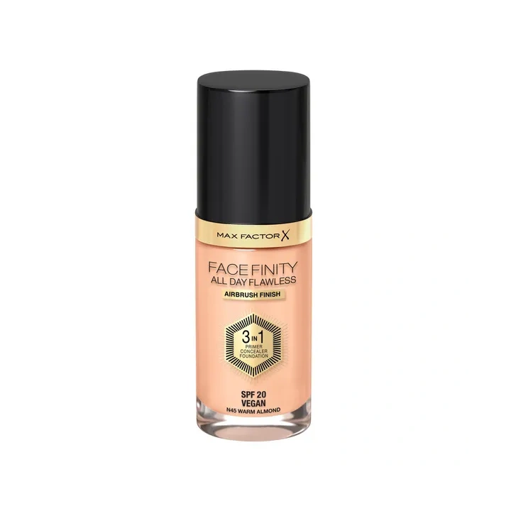 MAX FACTOR Facefinity All Day Flawless podkład N45 Warm Almond 30ml 