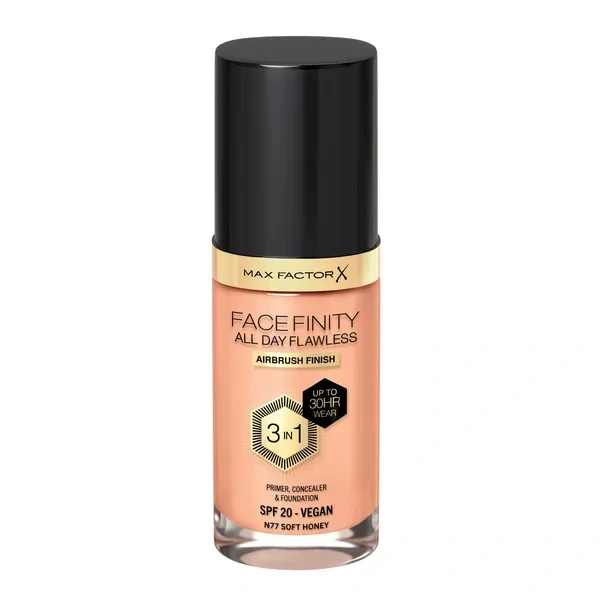 MAX FACTOR Facefinity All Day Flawless podkład N77 Soft Honey 30ml