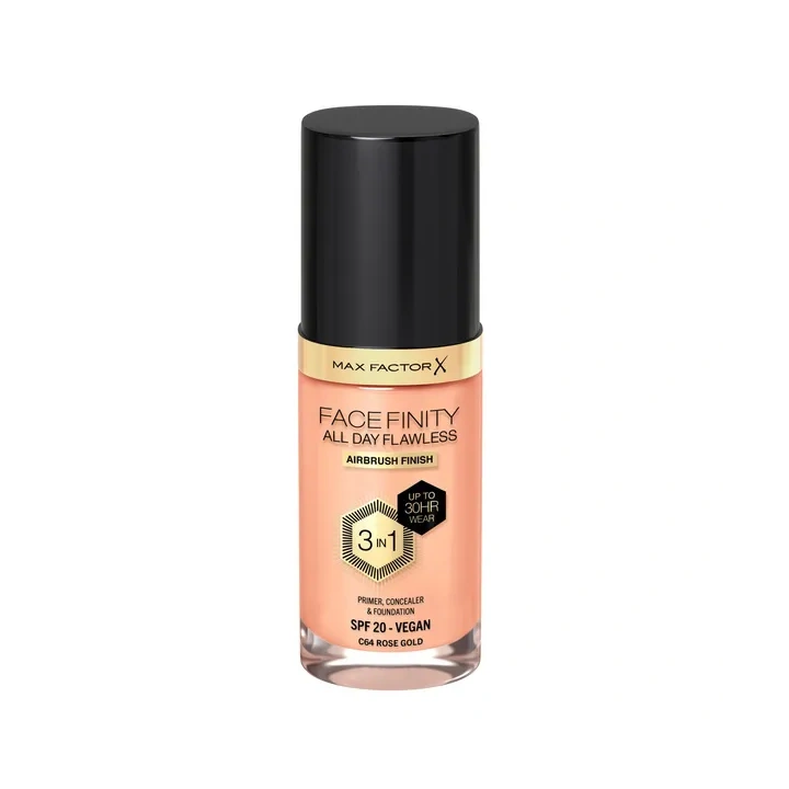 MAX FACTOR Facefinity All Day Flawless podkład C64 Rose Gold 30ml 