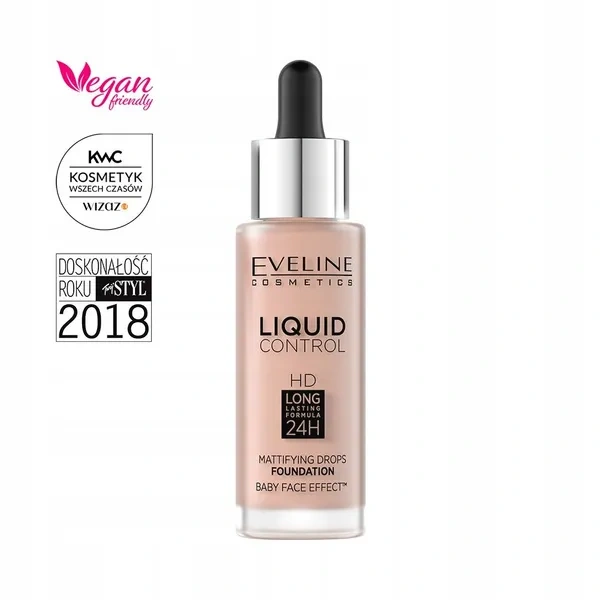 Eveline EVELINE Liquid Control HD podkład do twarzy 001 Porcelain 32ml