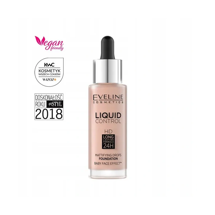 EVELINE Liquid Control HD podkład do twarzy 001 Porcelain 32ml