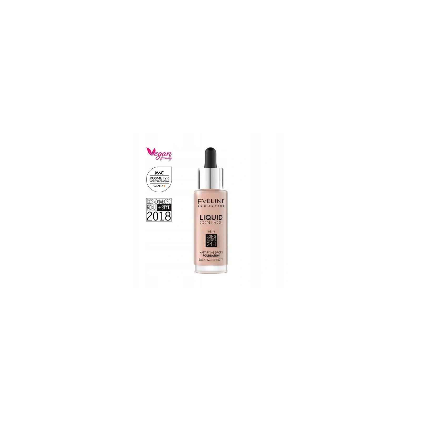 EVELINE Liquid Control HD podkład do twarzy 001 Porcelain 32ml