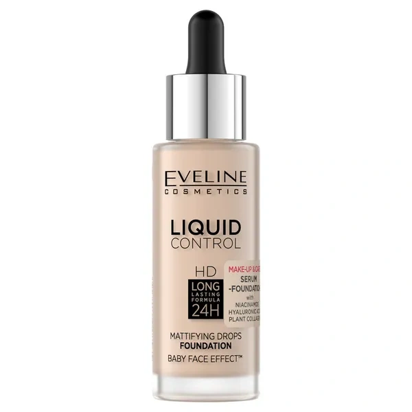 Eveline EVELINE Liquid Control HD podkład do twarzy 002 32ml — Składniki i ocena
