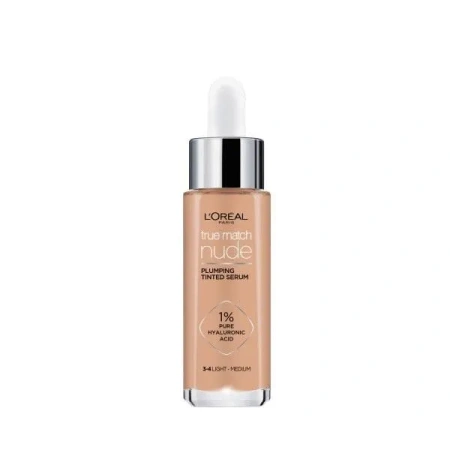 L'OREAL True Match Nude serum w podkładzie 3-4 Light Medium 30ml