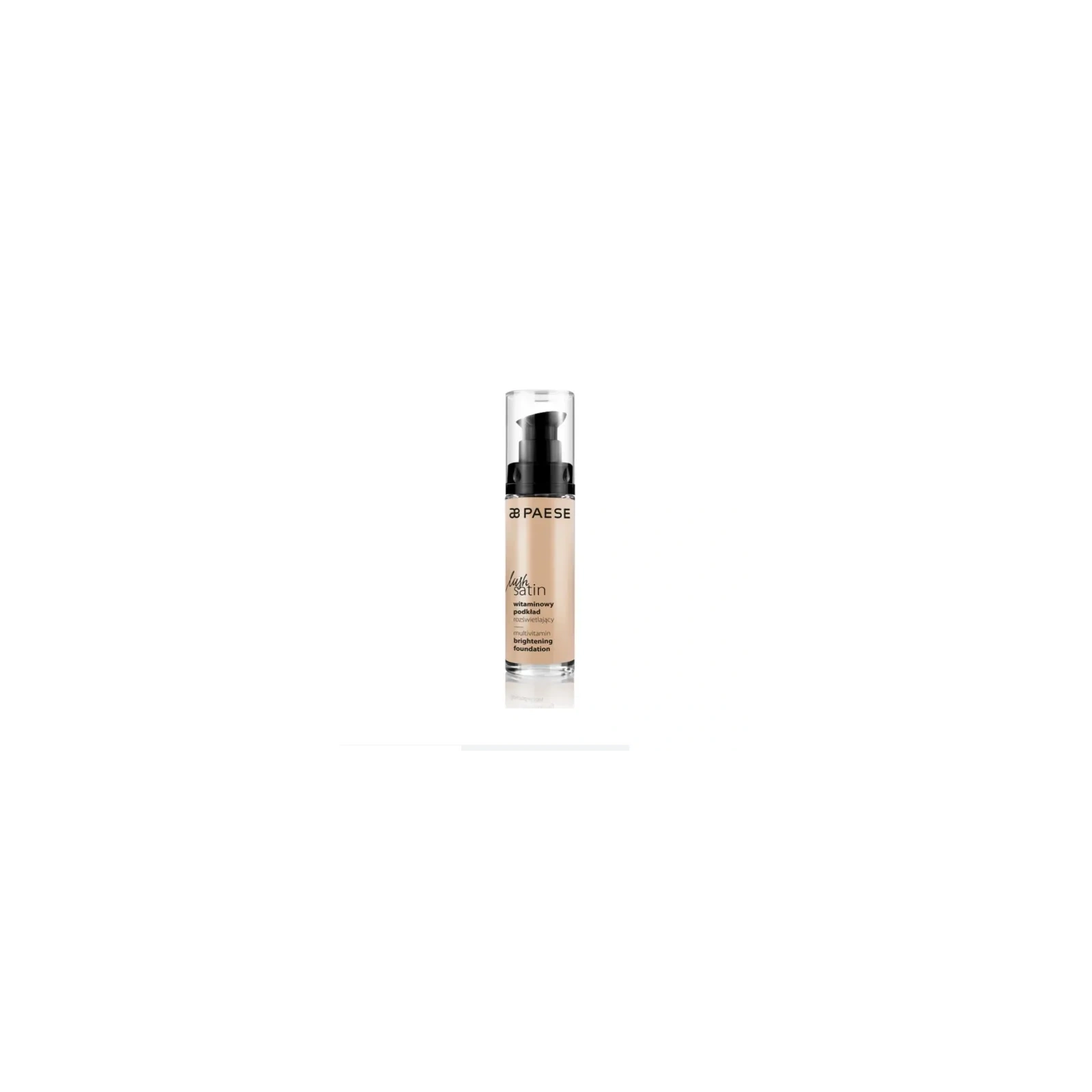 PAESE Lush Satin witaminowy podkład rozświetlający 30 Porcelain 30ml