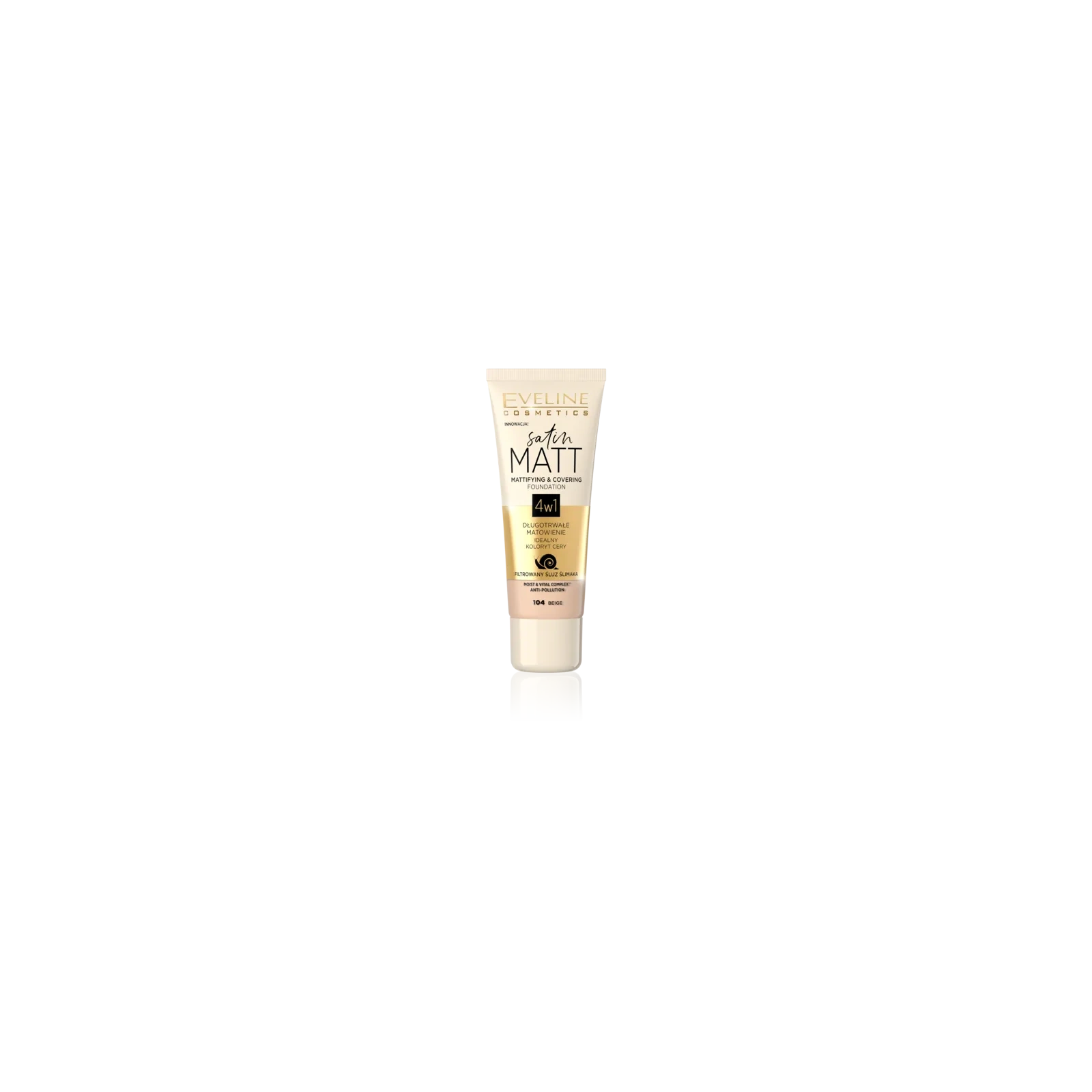 EVELINE Satin Matt podkład 104 Beige 30ml