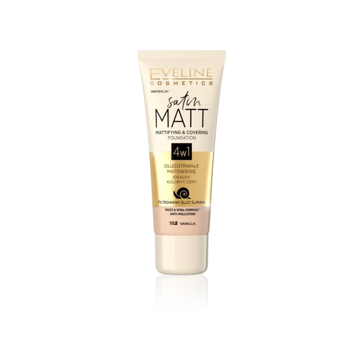 EVELINE Satin Matt podkład 102 Vanilla 30ml