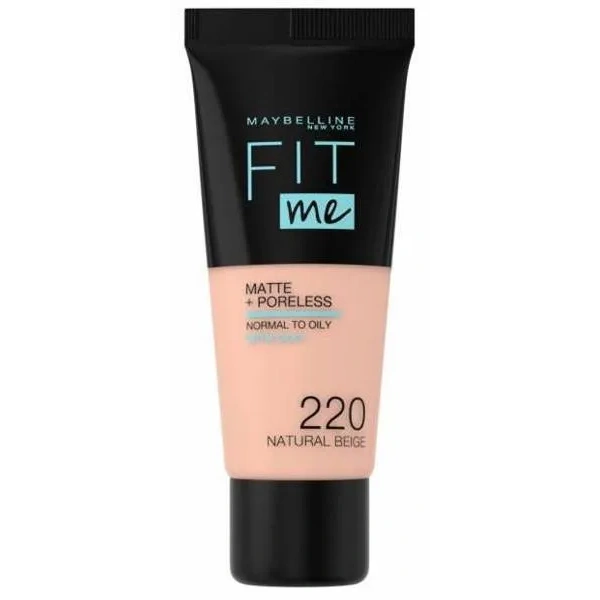 MAYBELLINE Fit Me Matte+Poreless podkład matujący 220 Natural Beige 30ml