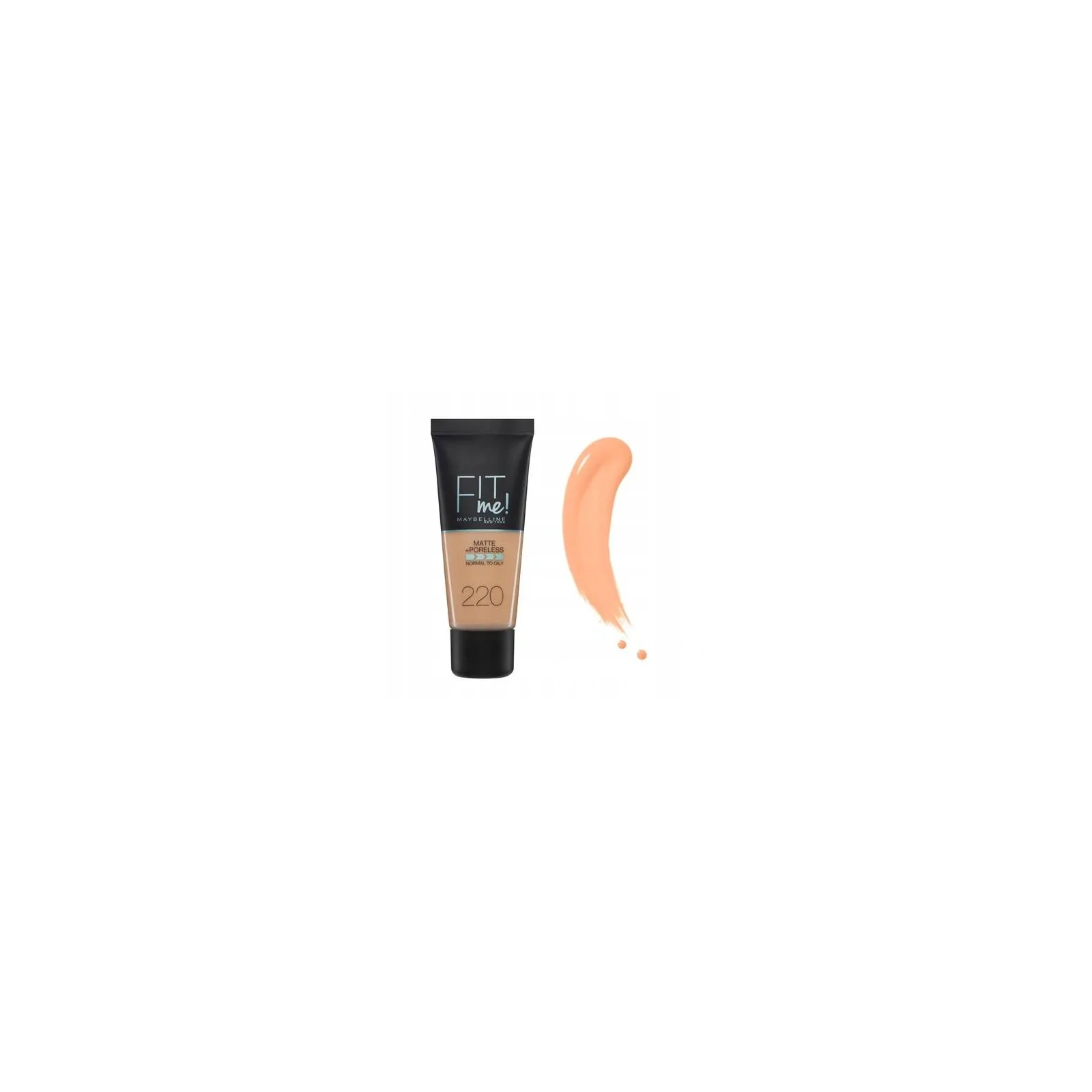MAYBELLINE Fit Me Matte+Poreless podkład matujący 220 Natural Beige 30ml