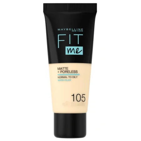 MAYBELLINE Fit Me Matte+Poreless podkład matujący 105 Natural Ivory 30ml