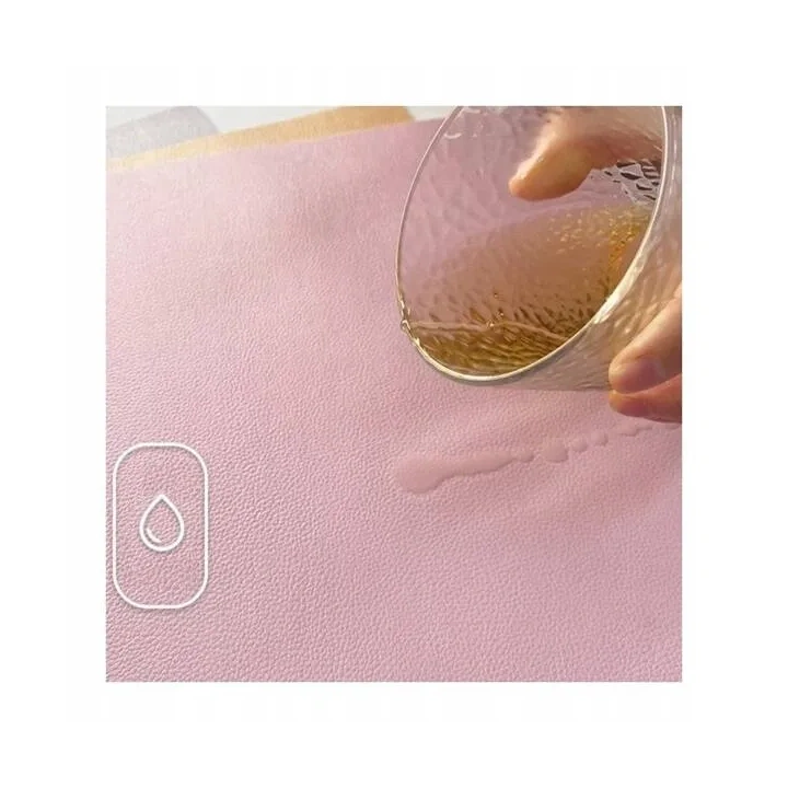 ECARLA podkładka na biurko dwustronna 50x80cm Różowo Kremowa MP47WZ3 