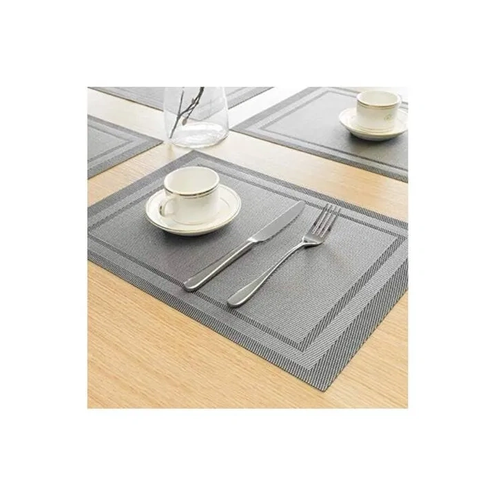 ECARLA podkładka na stół prostokątna Srebrna 45x 30cm MP34S 1szt