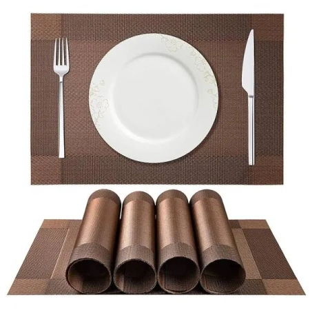 ECARLA podkładka na stół prostokątna Brązowa 45x30cm MP31