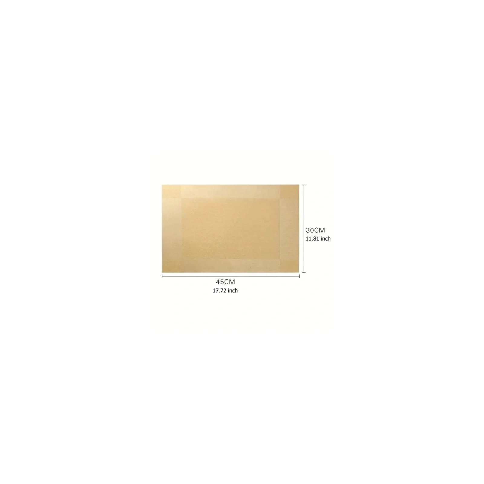 ECARLA podkładka na stół prostokątna Brązowa 45x30cm MP31
