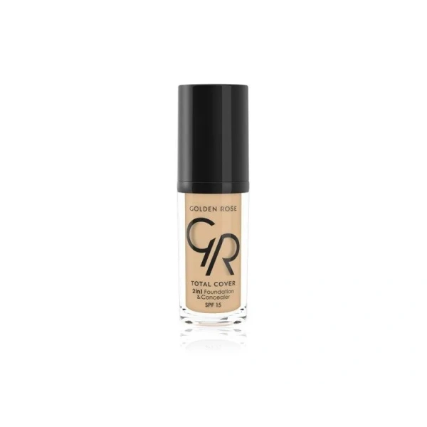 GOLDEN ROSE Total Cover 2w1 podkład i korektor do twarzy 03 Almond 30ml
