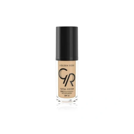 GOLDEN ROSE Total Cover 2w1 podkład i korektor do twarzy 03 Almond 30ml