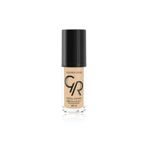 GOLDEN ROSE Total Cover 2w1 podkład i korektor do twarzy 01 Procelain 30ml