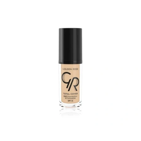 GOLDEN ROSE Total Cover 2w1 podkład i korektor do twarzy 01 Procelain 30ml
