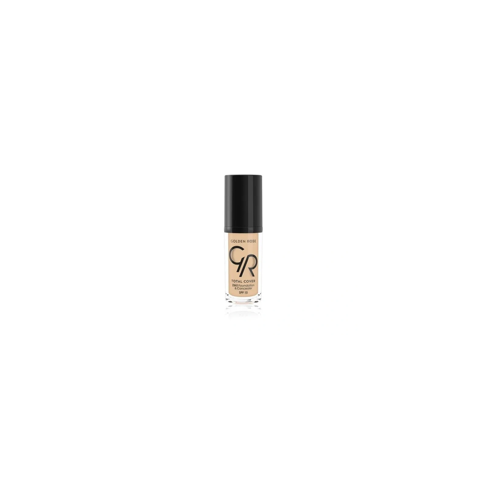 GOLDEN ROSE Total Cover 2w1 podkład i korektor do twarzy 01 Procelain 30ml