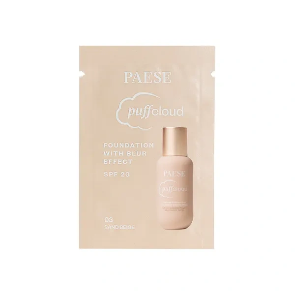 Paese PAESE Puff Cloud podkład do twarzy z efektem blur 03W Sand Beige próbka 1ml — Składniki i ocena