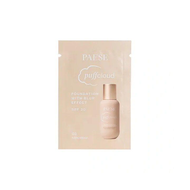 PAESE Puff Cloud podkład do twarzy z efektem blur 03W Sand Beige próbka 1ml