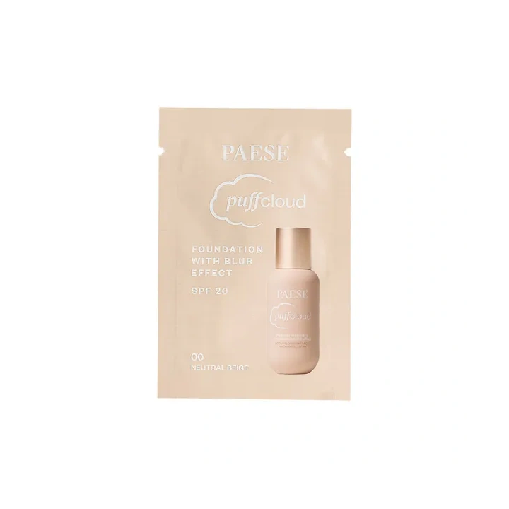 PAESE Puff Cloud podkład do twarzy z efektem blur 00N Natural Beige próbka 1ml