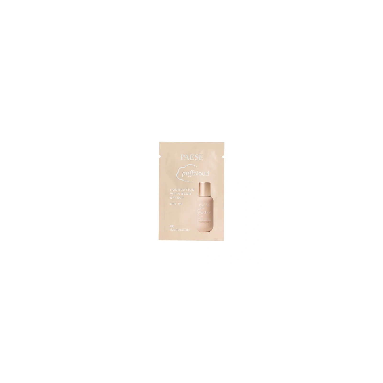 PAESE Puff Cloud podkład do twarzy z efektem blur 00N Natural Beige próbka 1ml